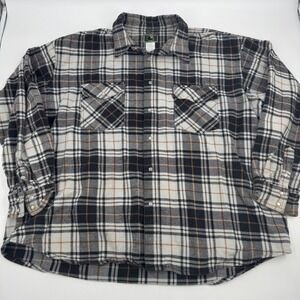 Berne Apparel Mens Plaid Flannel Shirt Jacket Long‎ Sleeve Button Up Top 3XL